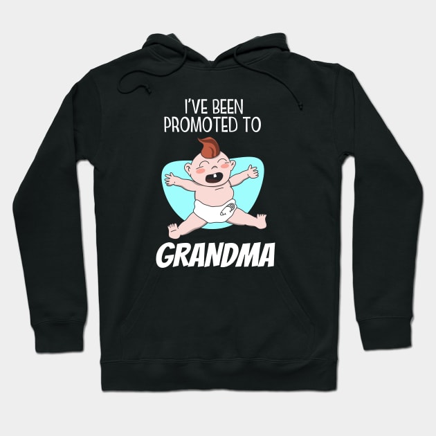 Promoted to Grandma Hoodie by Foxxy Merch